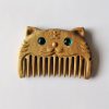 Chinese Zodiac Green Sandalwood Portable Comb Chinese Zodiac Green Sandalwood Portable Comb
