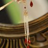 Klassische chinesische Haarkrone mit Perlen und Schmetterlingsmotiven Classical Chinese Pearl Butterfly Hair Crown