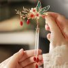 Klassische chinesische Haarkrone mit Perlen und Schmetterlingsmotiven Classical Chinese Pearl Butterfly Hair Crown