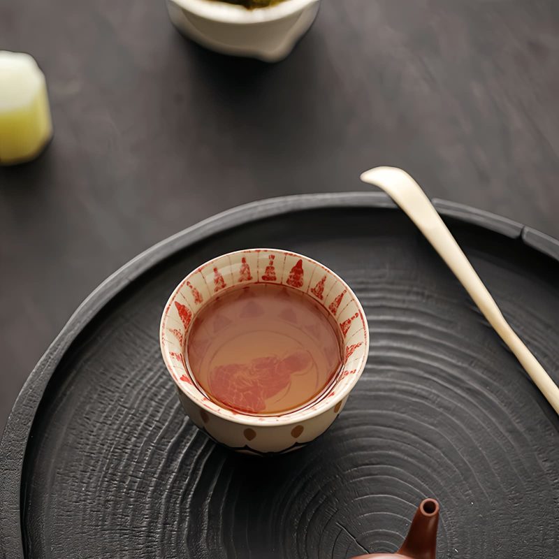 Dunhuang Thousand Buddhas Ceramic Teacup Dunhuang Thousand Buddhas Ceramic Teacup
