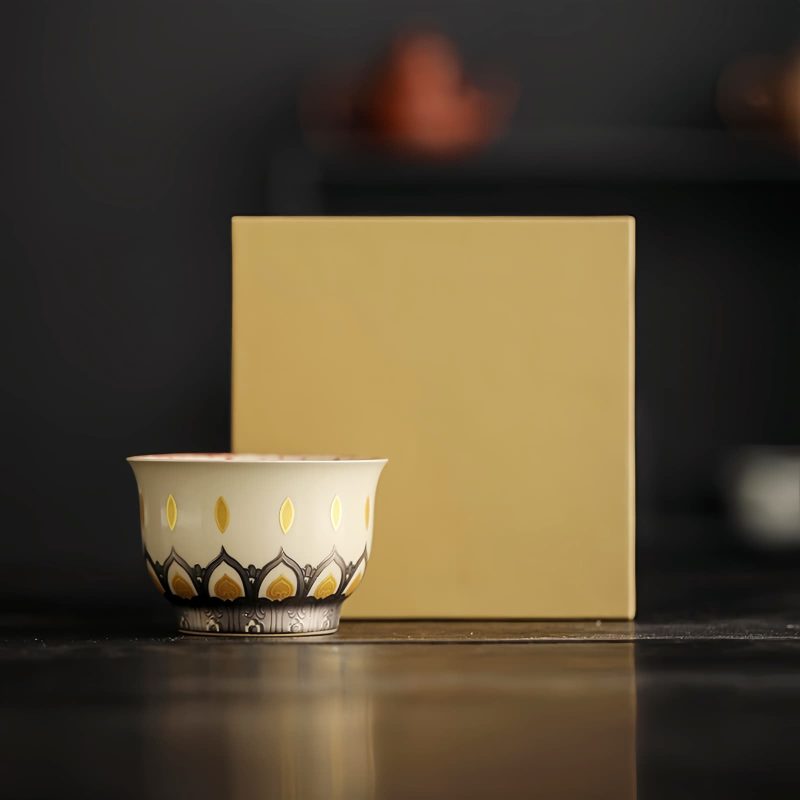 Dunhuang Thousand Buddhas Ceramic Teacup Dunhuang Thousand Buddhas Ceramic Teacup