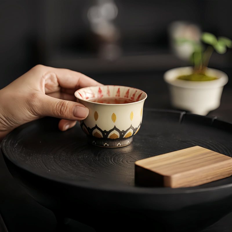 Dunhuang Thousand Buddhas Ceramic Teacup Dunhuang Thousand Buddhas Ceramic Teacup