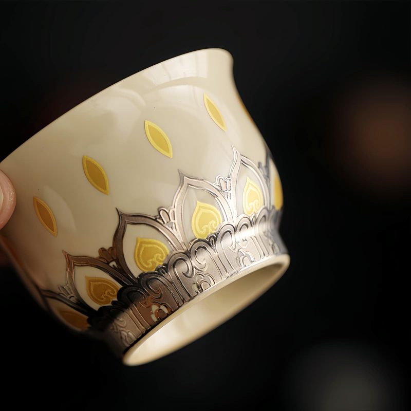 Dunhuang Thousand Buddhas Ceramic Teacup Dunhuang Thousand Buddhas Ceramic Teacup