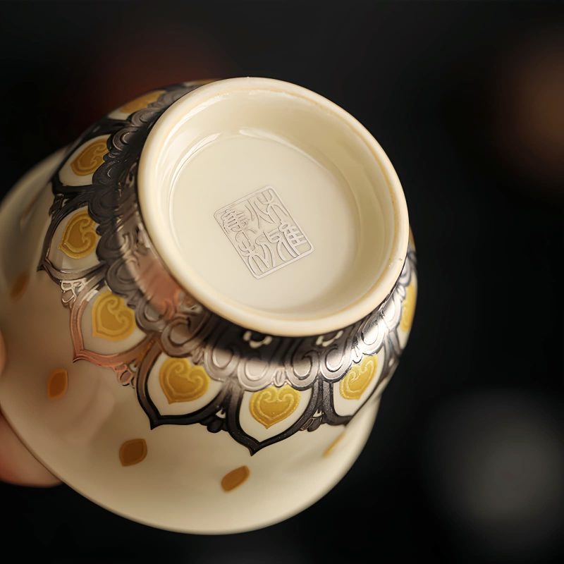 Dunhuang Thousand Buddhas Ceramic Teacup Dunhuang Thousand Buddhas Ceramic Teacup