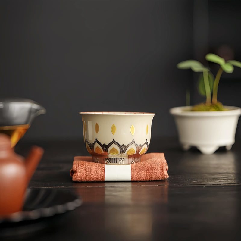 Dunhuang Thousand Buddhas Ceramic Teacup Dunhuang Thousand Buddhas Ceramic Teacup