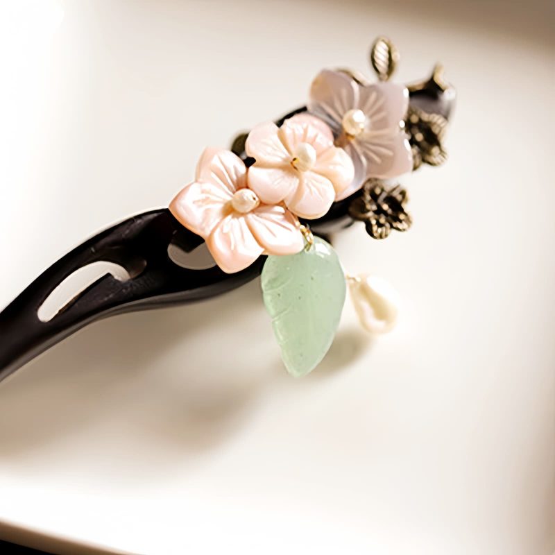 Ebony Shell Blessing Hairpin Ebony Shell Blessing Hairpin