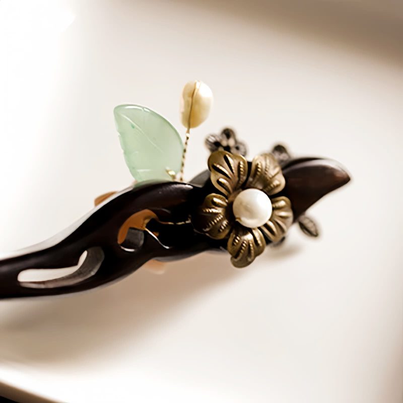 Ebony Shell Blessing Hairpin Ebony Shell Blessing Hairpin