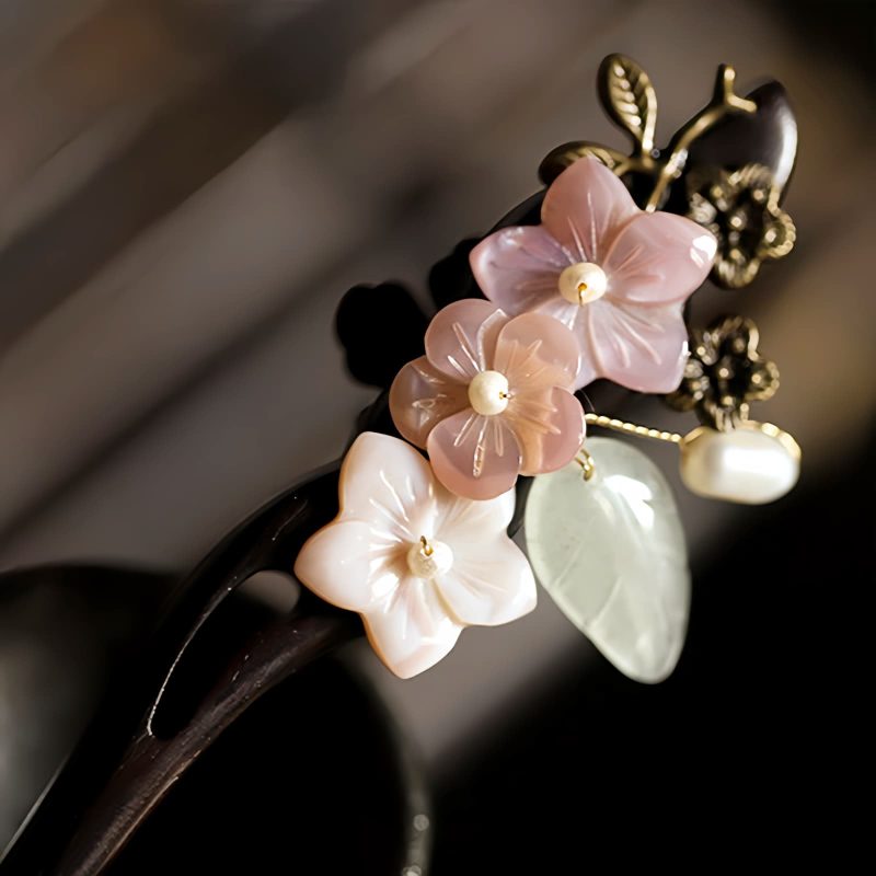 Ebony Shell Blessing Hairpin Ebony Shell Blessing Hairpin