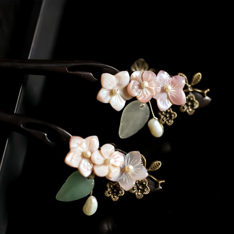 Ebony Shell Blessing Hairpin Ebony Shell Blessing Hairpin