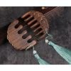 Green Sandalwood Plum Blossom Koi Fish Engraved Comb Green Sandalwood Plum Blossom Koi Fish Engraved Comb