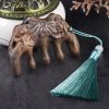 Green Sandalwood Plum Blossom Koi Fish Engraved Comb Green Sandalwood Plum Blossom Koi Fish Engraved Comb