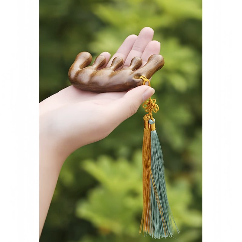 Massagekamm aus grünem Sandelholz zur Kopfhautentspannung Green Sandalwood Soothing Massage Comb