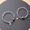 Natural Moonstone Flower Charm Bracelet Natural Moonstone Flower Charm Bracelet
