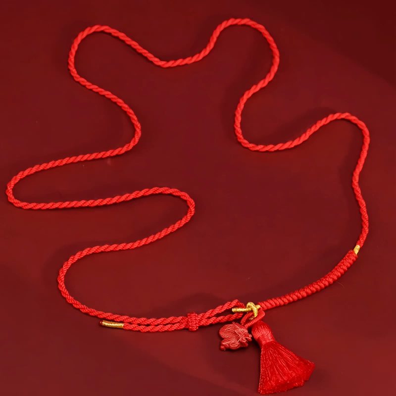Natural Cinnabar Dragon Belly Chain Natural Cinnabar Dragon Belly Chain