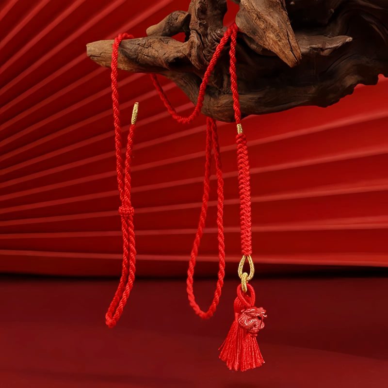 Natural Cinnabar Dragon Belly Chain Natural Cinnabar Dragon Belly Chain