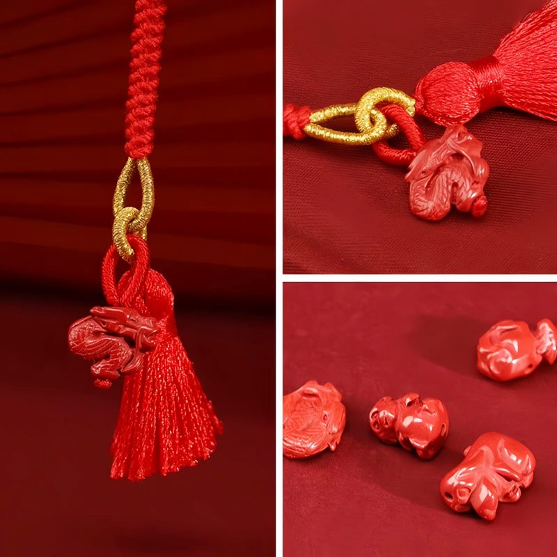 Natural Cinnabar Dragon Belly Chain Natural Cinnabar Dragon Belly Chain