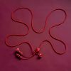 Natural Cinnabar Lotus Belly Chain Natural Cinnabar Lotus Belly Chain