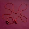 Natural Cinnabar Lotus Belly Chain Natural Cinnabar Lotus Belly Chain