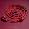 Natural Cinnabar Lotus Belly Chain Natural Cinnabar Lotus Belly Chain