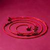 天然朱砂・貔貅(ヒキュウ)ウエストチェーン:福を呼ぶ赤い紐の御守り Natural Cinnabar Pixiu Belly Chain