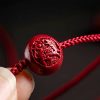 Corrente de Cintura de Cinábrio Natural com Signos do Zodíaco Natural Cinnabar Zodiac Belly Chain