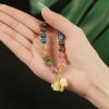 Natural Tourmaline Flower Bead Bracelet Natural Tourmaline Flower Bead Bracelet