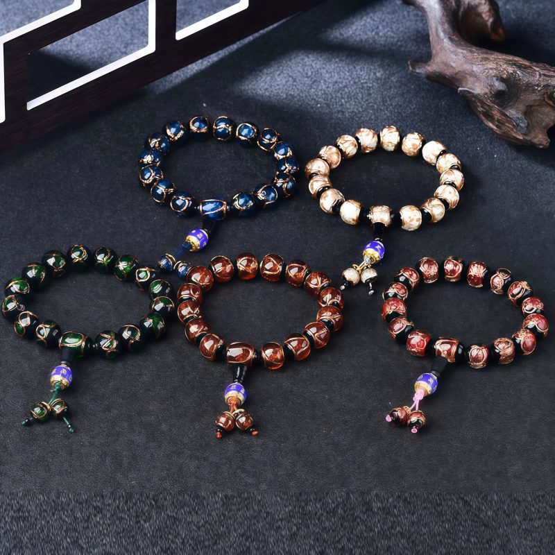 Tibetan Dragon Vein Agate Healing Bracelet Tibetan Dragon Vein Agate Healing Bracelet