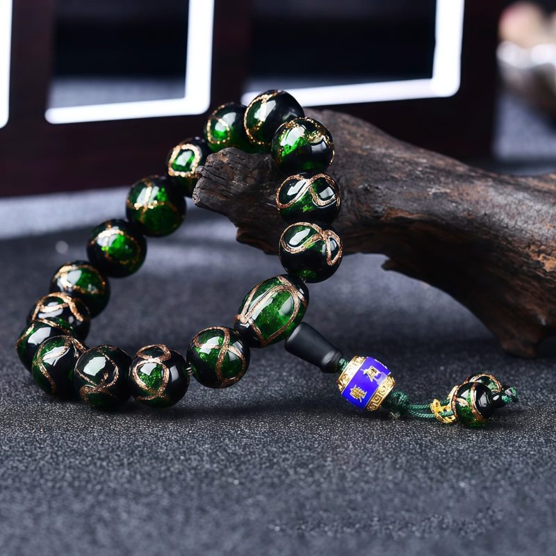 Tibetan Dragon Vein Agate Healing Bracelet Tibetan Dragon Vein Agate Healing Bracelet
