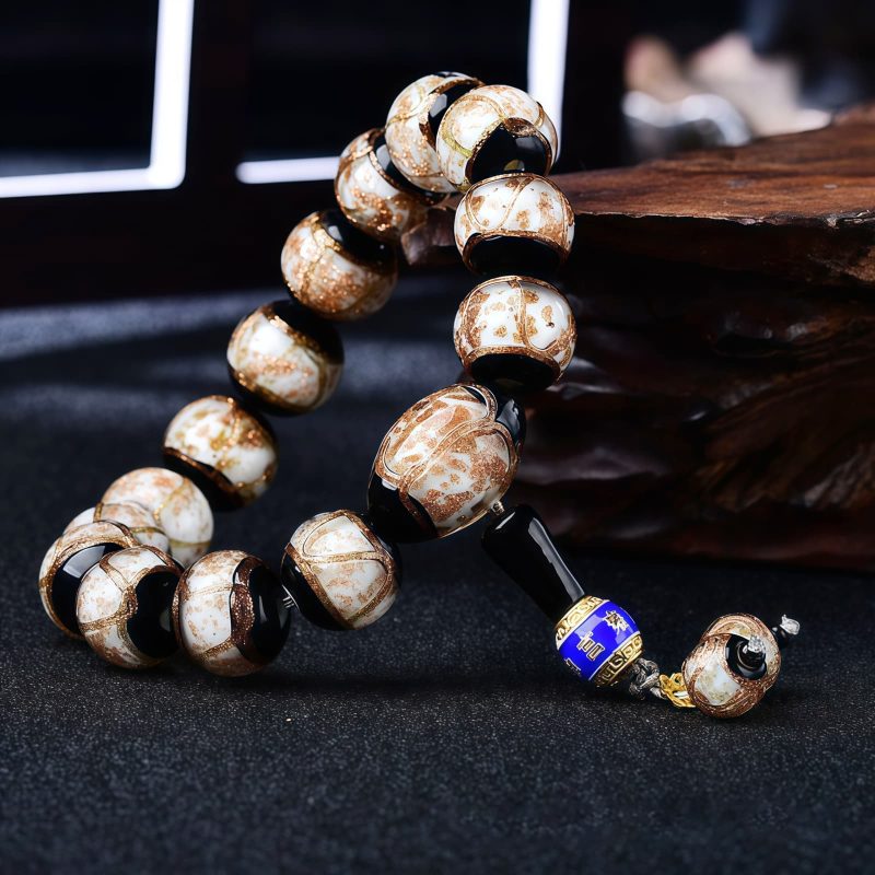 Tibetan Dragon Vein Agate Healing Bracelet Tibetan Dragon Vein Agate Healing Bracelet