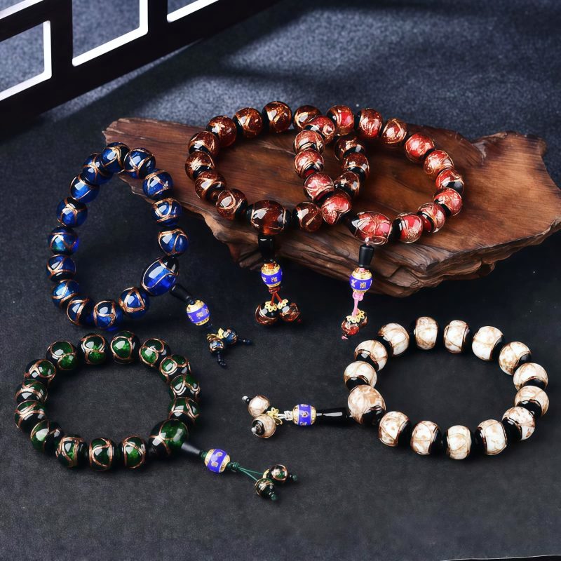 Tibetan Dragon Vein Agate Healing Bracelet Tibetan Dragon Vein Agate Healing Bracelet