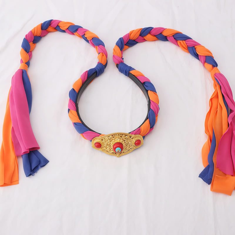 Tibetan Colorful Tassel Hair Decoration Tibetan Colorful Tassel Hair Decoration