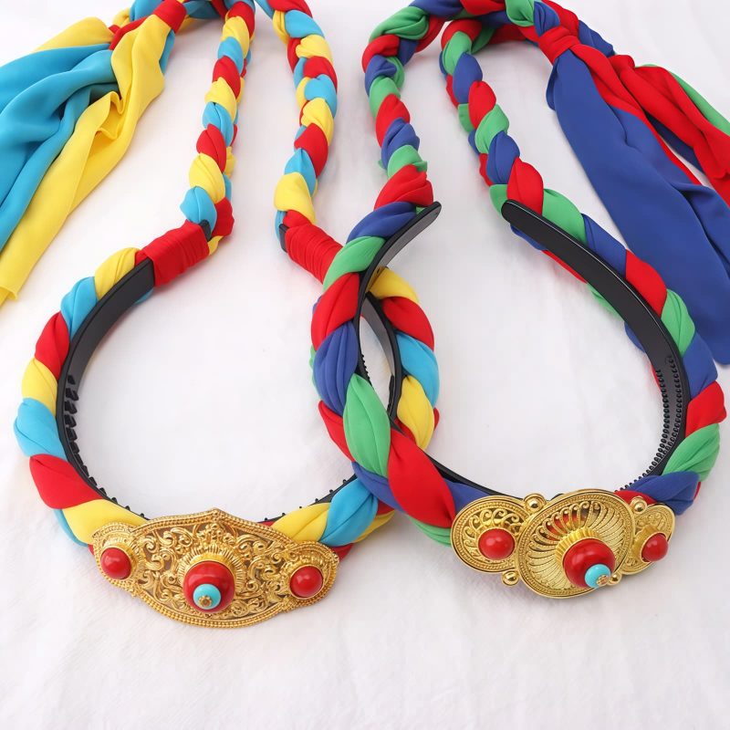 Tibetan Colorful Tassel Hair Decoration Tibetan Colorful Tassel Hair Decoration