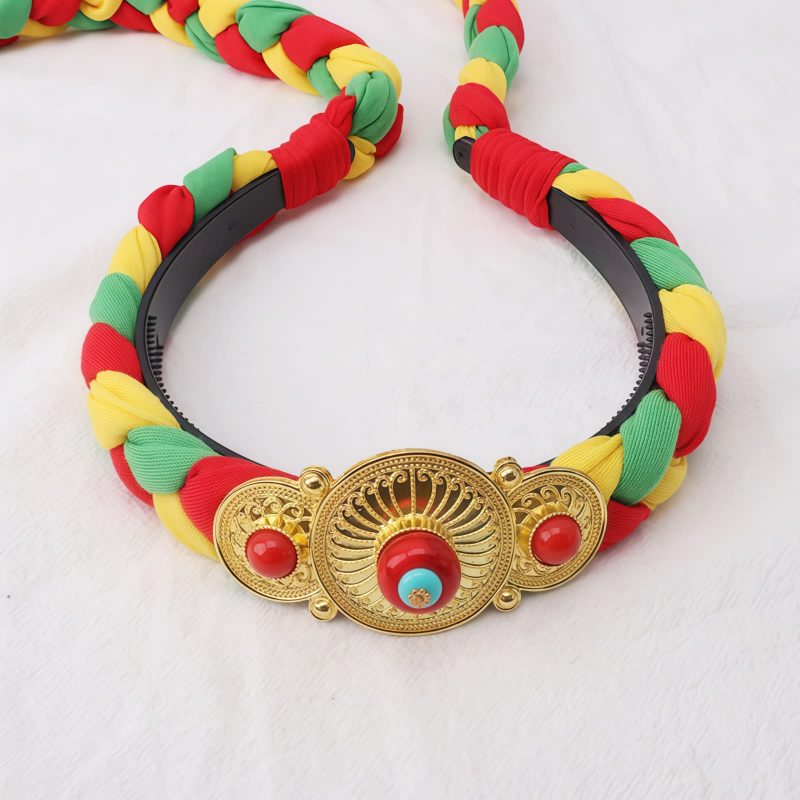 Tibetan Colorful Tassel Hair Decoration Tibetan Colorful Tassel Hair Decoration