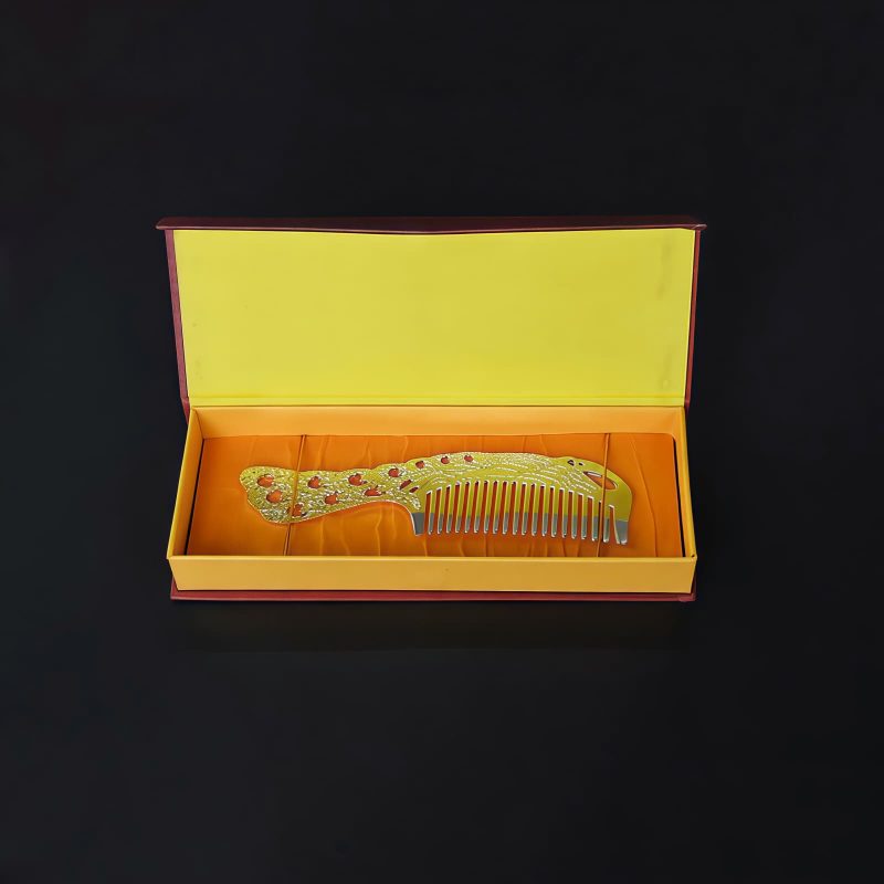 Zinc Alloy Gold Lucky Dragon Phoenix Comb Zinc Alloy Gold Lucky Dragon Phoenix Comb