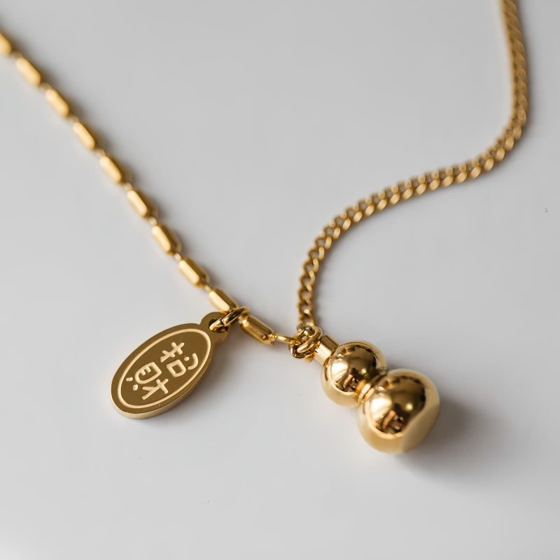 18K Gold Lucky Gourd Wealth Anklet 18K Gold Lucky Gourd Wealth Anklet