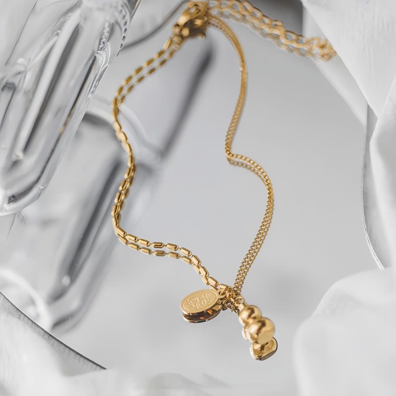 18K Gold Lucky Gourd Wealth Anklet 18K Gold Lucky Gourd Wealth Anklet