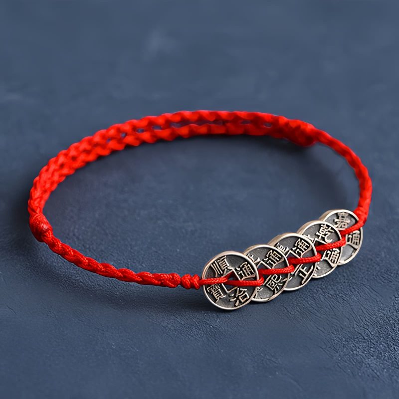 925 Silver Five Emperor Coins Protection Bracelet 925 Silver Five Emperor Coins Protection Bracelet