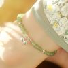 925 Silver Natural Hetian Jade Prosperity Anklet 925 Silver Natural Hetian Jade Prosperity Anklet