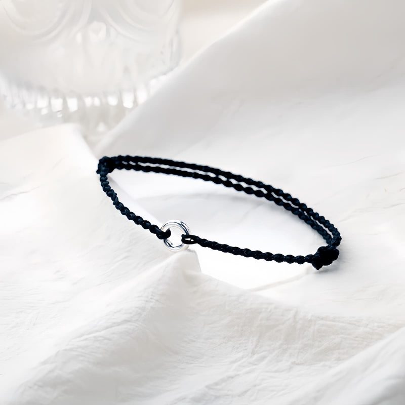 Tobillera Nudo de la Paz en Plata de Ley 925 925 Silver Peace Knot Anklet