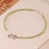 925 Silver Peridot Peace Anklet 925 Silver Peridot Peace Anklet