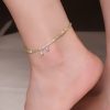 925 Silver Peridot Peace Anklet 925 Silver Peridot Peace Anklet