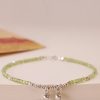 925 Silver Peridot Peace Anklet 925 Silver Peridot Peace Anklet