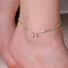 925 Silver Peridot Peace Anklet 925 Silver Peridot Peace Anklet
