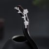 925 Silver Plum Blossom Hairpin 925 Silver Plum Blossom Hairpin