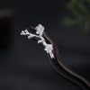 925 Silver Plum Blossom Hairpin 925 Silver Plum Blossom Hairpin