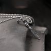925 Silver Year of the Dragon Dorje Vajra Necklace Pendant 925 Silver Year of the Dragon Dorje Vajra Necklace Pendant