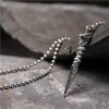 925 Silver Year of the Dragon Dorje Vajra Necklace Pendant 925 Silver Year of the Dragon Dorje Vajra Necklace Pendant