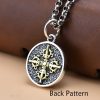 925 Silver Zakiram Goddess of Wealth Dorje Vajra Necklace Pendant 925 Silver Zakiram Goddess of Wealth Dorje Vajra Necklace Pendant