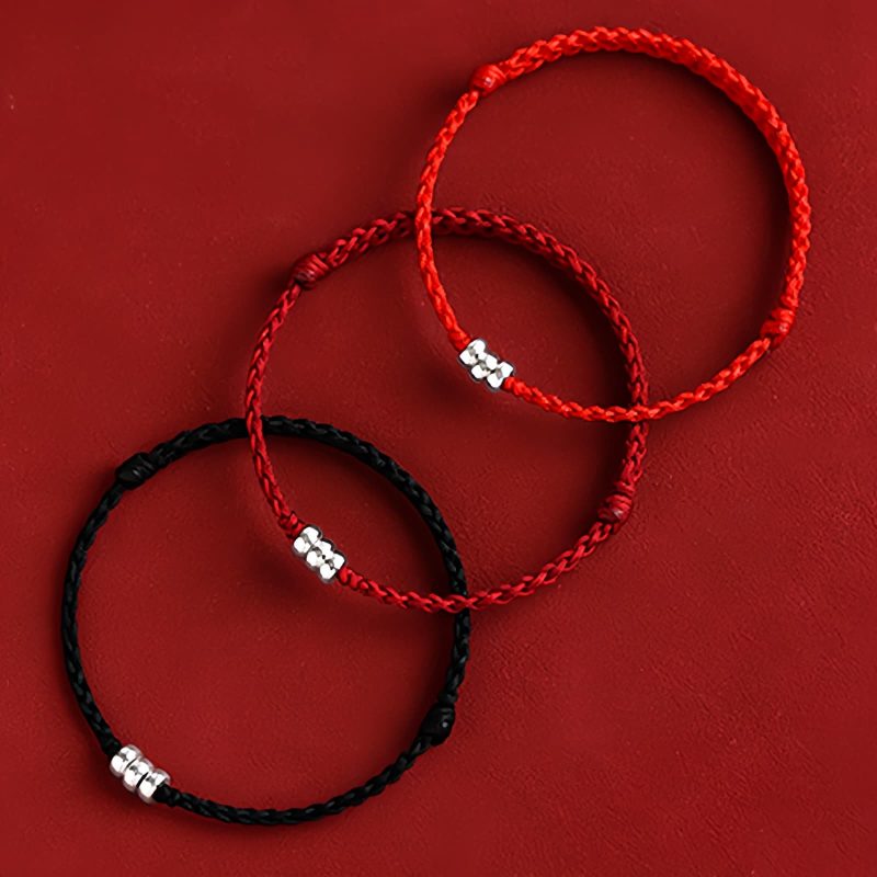 925 Sterling Silver Braided Wealth Protection Bracelet 925 Sterling Silver Braided Wealth Protection Bracelet