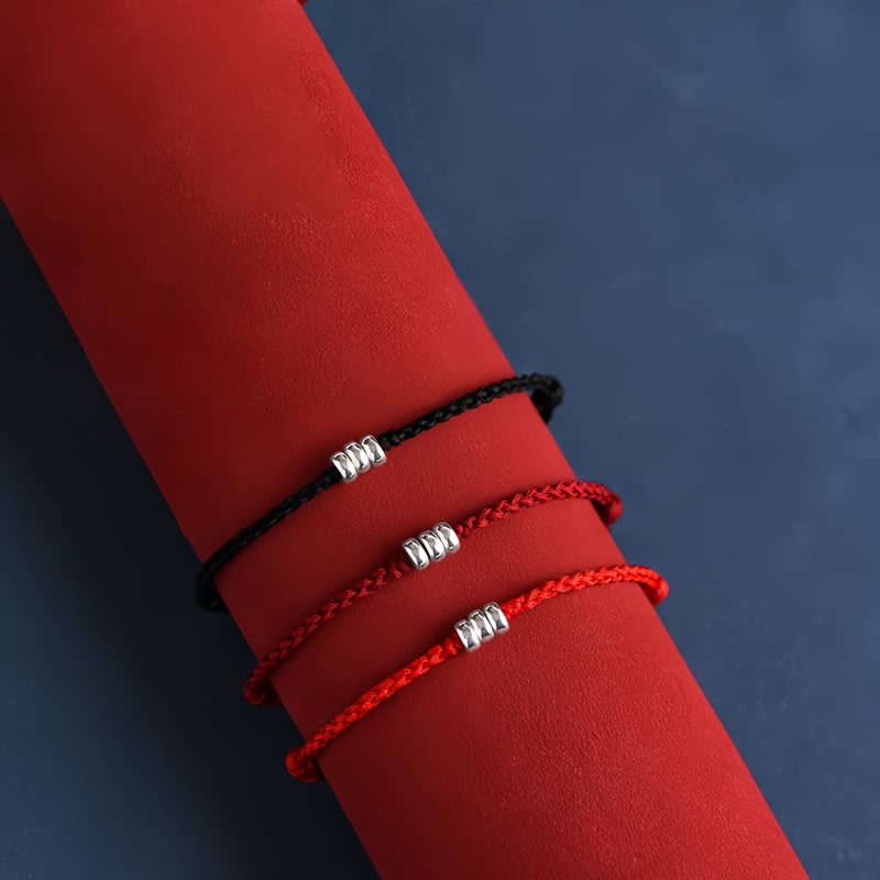 925 Sterling Silver Braided Wealth Protection Bracelet 925 Sterling Silver Braided Wealth Protection Bracelet